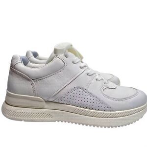 Everlane The O Trainer White Leather Lace up Sneakers Size 6